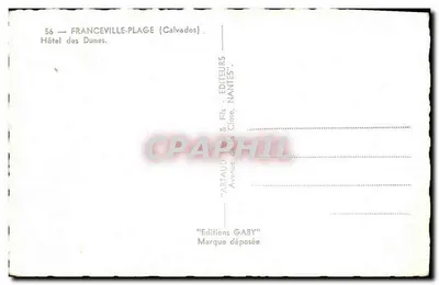 Hotel Les Dunes — Franceville-Plage (Calvados) — Wydawnictwo Gaby — Rewers