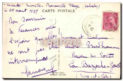 Franceville-Plage (Calvados) — Widok plaży — Wydawnictwo Gaby — Rewers