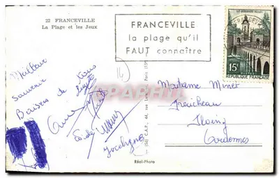 Franceville — Plaża i Gry — Réal-Photo — Rewers
