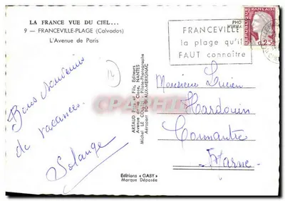 Franceville-Plage (Calvados) — widok z powietrza — Éditions Gaby — Rewers