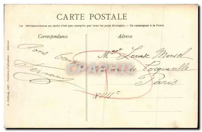 Castello di Fontaine-Henry — Calvados — A.D. 404, editore A. Dibbouy — Verso