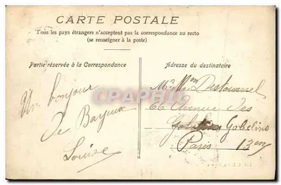Arredores de Bayeux — Castelo de Fontaine Henri — Édit. L. Robin, Bayeux — Verso