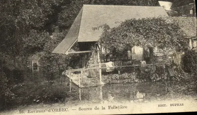 Arredores de ORBEC — Fonte da Folletière — Edit. DUPRAZ
