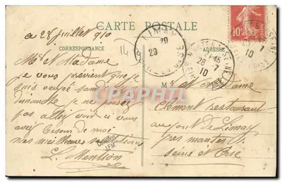 Fervaques (Calvados) — O Castelo (século XVI), lado Noroeste — fotografia-editor Vimoutiers (Orne) — Verso
