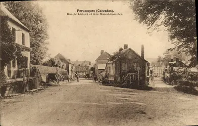 Fervacques (Calvados) — Rue de Lisieux e Rue Marcel-Gambier — Ed. R. Bihay