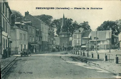 Fervacques (Calvados) — Praça da Fonte — Ed. R. Diday