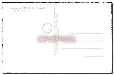 A Poterne — Fervaques (Calvados) — Éditions L. Sturler — Verso