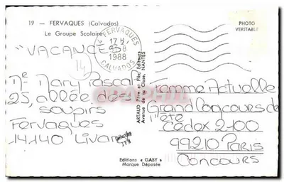 Fervaques (Calvados) — Castelo ou mansão — Edições Gaby — Verso