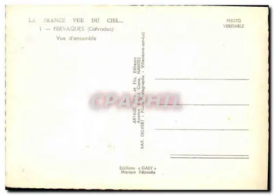 Fervaques (Calvados) — Vista geral — Artauc Père et Fils, Nantes — Verso