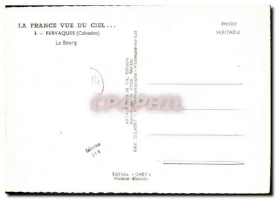 Fervaques (Calvados) — Le Bourg — Editor RAY. DELVERT, Nantes — Verso
