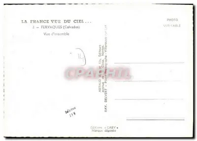 Fervaques (Calvados) — Vista geral — Artaud & Fils, Nantes — Verso