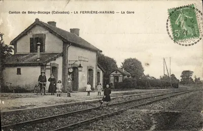 La Ferrière-Harang — La Gare — Éditeur : Foucault, Caumont