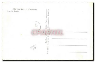 Équevauville (Calvados) — Le Bourg — Wydawnictwo Sztuki Arlix, Paryż — Rewers
