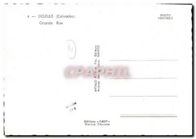Dozule (Calvados) — Grande Rue — Éditions Gaby — Rewers
