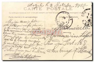Dozulé — Grande Rue — Edição Férey, Dozulé — Verso