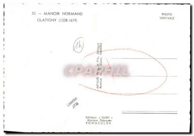 Normandse herenhuishouding — Glatigny (1338-1619) — Éditions Gaby — Achterkant