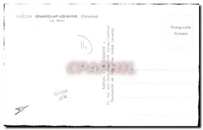 Grandcamp-les-Bains — Il Porto — Fotografia André Cigogne — Verso