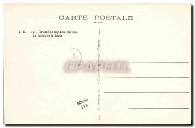 Grandcamp-les-Bains — Kasyno i Digue — A. Dubosq, wyd. — Rewers