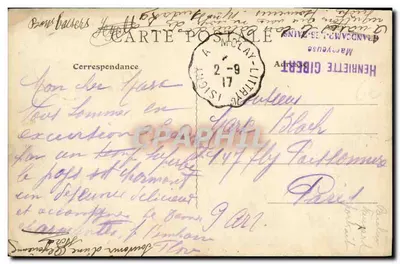 Grandcamp-les-Bains (Calvados) — « Le Perré » — B.F. Ems — Verso
