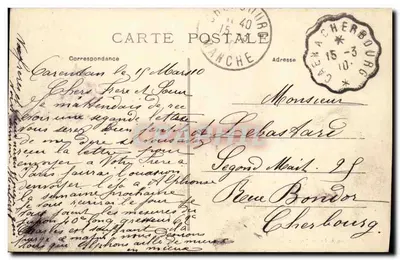 Grandcamp-les-Bains — Los Muelles — Colección A. Louis, Bayeux — Reverso