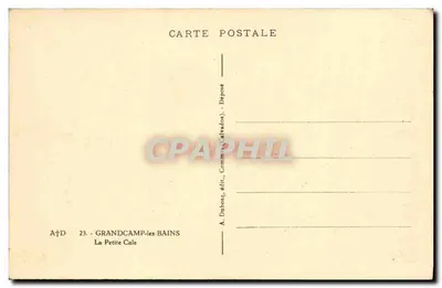 La Petite Cale — Grandcamp-les-Bains — A. Dubosq, edit., n°23 — Achterkant