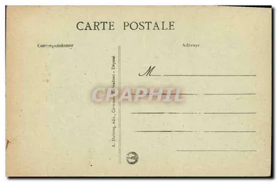 Grandcamp-les-Bains - De Kerk — antieke ansichtkaart n°32, uitgegeven door A. Dubosq — Achterkant