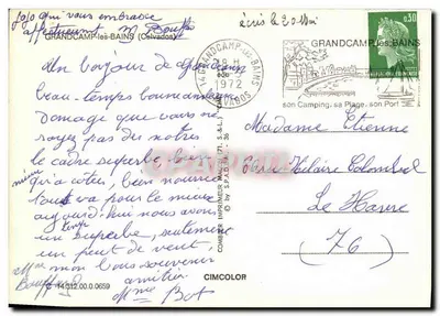 Grandcamp-les-Bains — Casa familiar y escuela de vela — UNCMT — Reverso