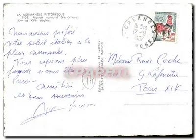 Manoir normand Grandchamp — XVᵉ i XVIᵉ wiek — Wydawnictwo Saint-Pierre Katedra — Rewers