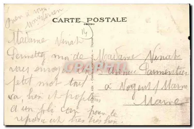 Graye-sur-Mer — Na Praia se diverte — editor desconhecido — Verso