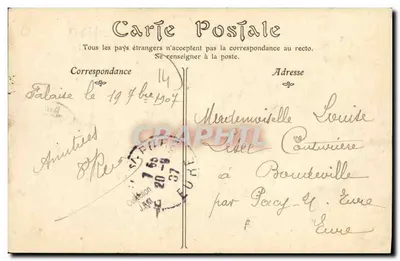 A Feira de GUIBRAY (Calvados) — vista geral de uma feira animada — ND. Fot. n°143 — Verso