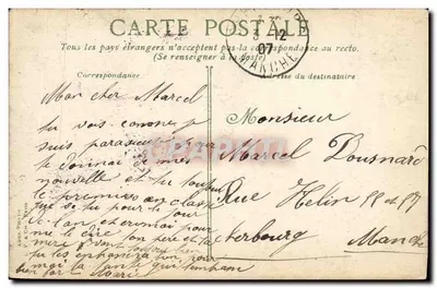 Hermanville-sur-Mer, Le Boulevard — widok promenady i budynku — wydawca LV & C° — Rewers