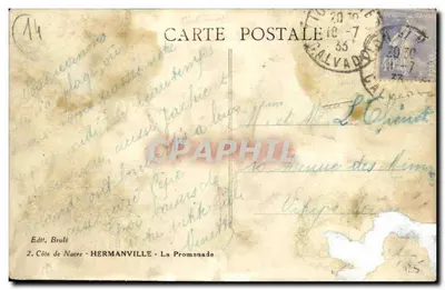 Hermanville - Promenada — wydawca Brulé, nr 2 — Rewers