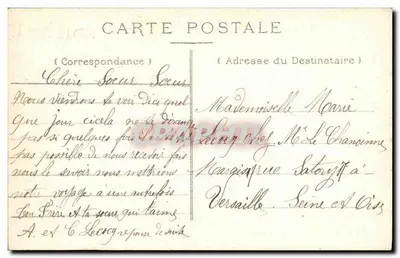 Lisieux et ses Environs — Église et Château de la Houblonnière — Libr. Blanche, Lisieux — Verso