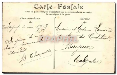 Isigny-sur-Mer — La Tanguière — Imprimerie-librairie Béhaut — Rewers