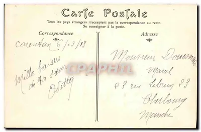 Isigny-sur-Mer — El Faro — Tipografía-librería Renouf — Reverso