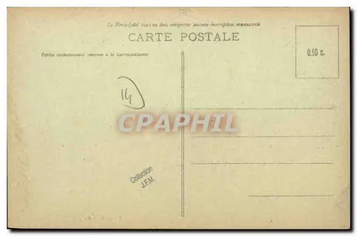 Isigny-sur-Mer (Calvados) — Kościół i ulica Cherbourg — wydawca M. Geoffre — Rewers