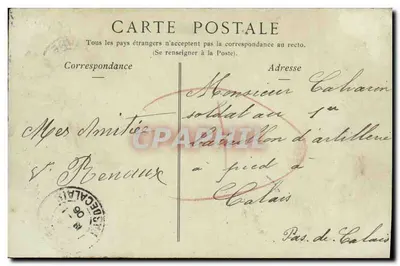Honfleur — Plac Saint-Étienne — Fot. ND. N° 158 — Rewers
