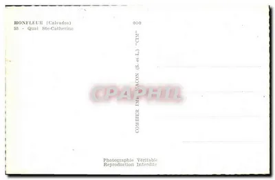 Honfleur (Calvados) — Calçada Santa Catarina — Combiér Imprimeur — Verso
