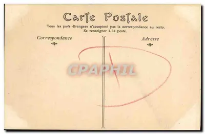 Honfleur — Stare domy, ulica Varin — D. Poiret — Rewers