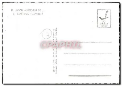 Zamek w Lantheuil — widok z powietrza — wydawca Lapie, seria 14 — Rewers