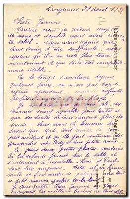Langrune-sur-Mer — Ogólny widok plaży — LL — Rewers