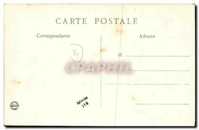 Langrune-sur-Mer (Calvados) — Widok plaży — W oddali łodzie rybackie — B. F., PARIS — Rewers
