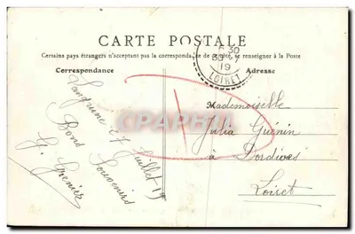 Langrune-sur-Mer (Calvados) — Plaża, strona zachodnia — B.F. Paryż — Rewers