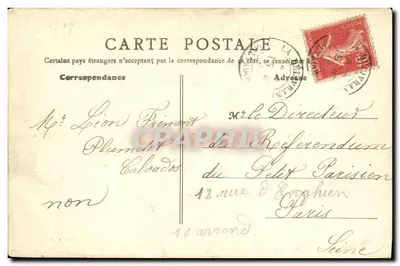 Langrune-sur-Mer (Calvados) — Droga do Courseulles — wydawca E. F. P. Paris 084 — Rewers