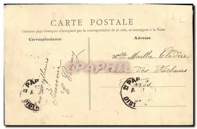 Langrune-sur-Mer (Calvados) — Na plaży przy pełni — B. F. Paris, n°37 — Rewers
