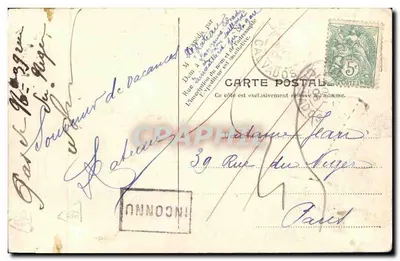 Langrune - La Gare — éditeur V. F. Paris No. 13, cliché L. M. — Verso
