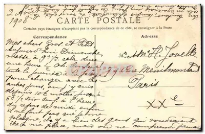 Langrune-sur-Mer (Calvados) — Rue de la Mer — B.F. Paris, n°17 — Verso