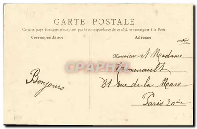 Langrune-sur-Mer (Calvados) — Rue de la Mer — B. F., Paris — Verso