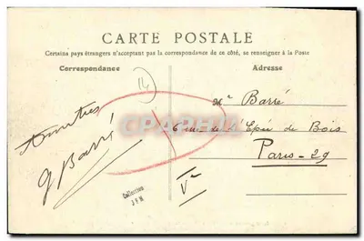Langrune-sur-Mer (Calvados) — Urząd Miejski — B.F., Paryż — Rewers
