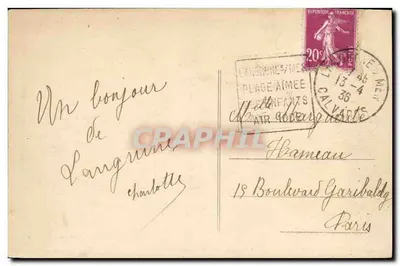 Langrune-sur-Mer (Calvados) — Grupa Wileń na Skalach — Fot. Combier Macon, Zbiór Guilbert — Rewers